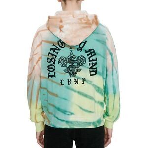 ELEVENPARIS Losing My Mind Tie Dye Felted Letters Hoodie Sweatshirt Men's XL